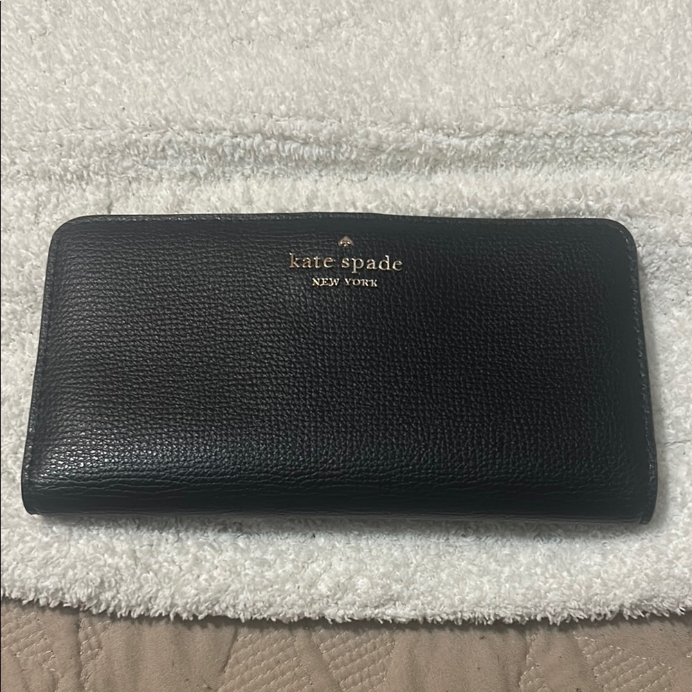 Kate Spade Black Textured Wallet